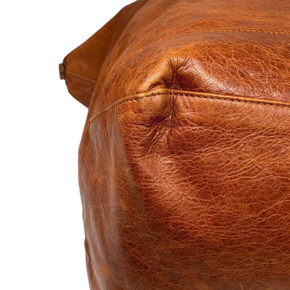 Balenciaga Brown Lambskin Leather Courier XL Shoulder Bag - Picture 5 of 16